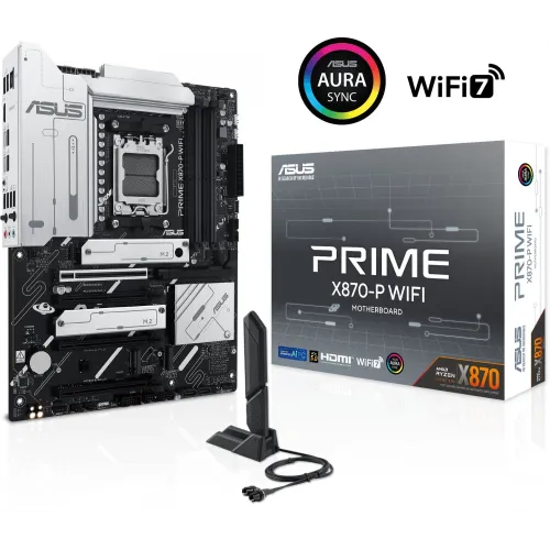 Материнская плата Asus PRIME X870-P WIFI Socket AM5 AMD X870 4xDDR5 ATX AC`97 8ch(7.1) 2.5Gg RAID+HDMI