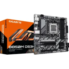 Материнская плата Gigabyte B850M DS3H Socket AM5 AMD B850 4xDDR5 mATX AC`97 8ch(7.1) 2.5Gg RAID+HDMI+DP