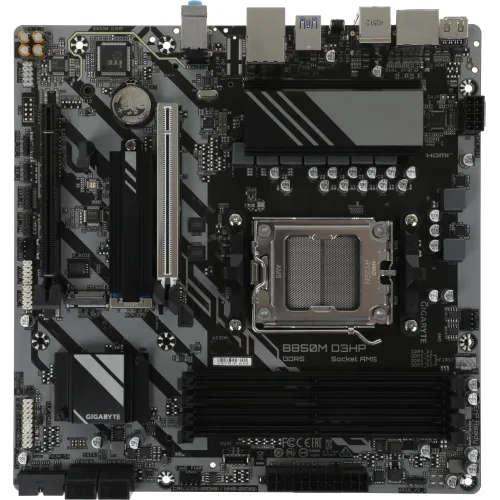 Материнская плата Gigabyte B850M D3HP Socket AM5 AMD B850 4xDDR5 mATX AC`97 8ch(7.1) GbLAN RAID+HDMI+DP