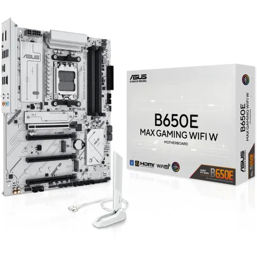 Материнская плата Asus B650E MAX GAMING WIFI W Socket AM5 AMD B650 4xDDR5 ATX AC`97 8ch(7.1) 2.5Gg RAID+HDMI+DP