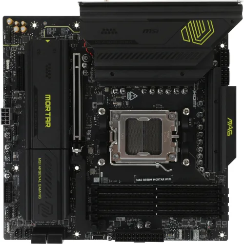 Материнская плата MSI MAG B850M MORTAR WIFI Socket AM5 AMD B850 4xDDR5 mATX AC`97 8ch(7.1) 5Gigabit RAID+HDMI