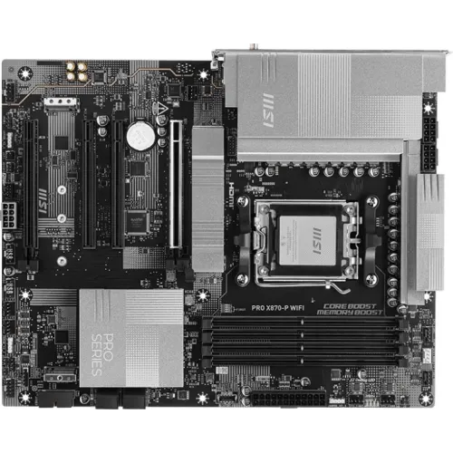 Материнская плата MSI PRO X870-P WIFI Socket AM5 AMD X870 4xDDR5 ATX AC`97 8ch(7.1) 5Gigabit RAID+HDMI