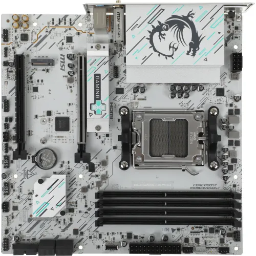 Материнская плата MSI B840M GAMING PLUS WIFI6E Socket AM5 AMD B840 4xDDR5 mATX AC`97 8ch(7.1) 2.5Gg RAID+HDMI