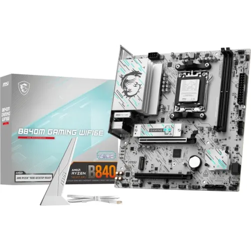 Материнская плата MSI B840M GAMING WIFI6E Socket AM5 AMD B840 2xDDR5 mATX AC`97 8ch(7.1) 2.5Gg RAID+HDMI+DP