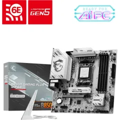 Материнская плата MSI B850M GAMING PLUS WIFI6E Socket AM5 AMD B850 4xDDR5 mATX AC`97 8ch(7.1) 2.5Gg RAID+HDMI+DP