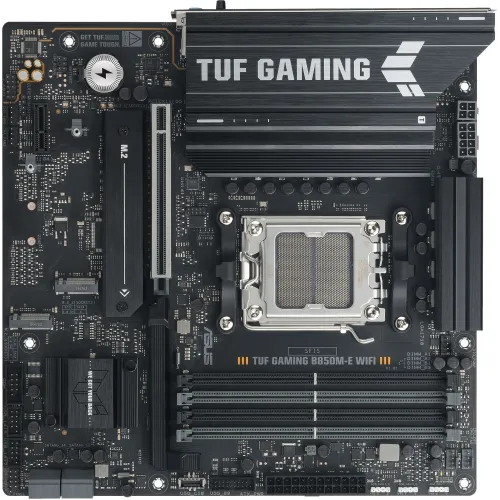 Материнская плата Asus TUF GAMING B850M-E WIFI Socket AM5 AMD B850 4xDDR5 mATX AC`97 8ch(7.1) 2.5Gg RAID+HDMI+DP