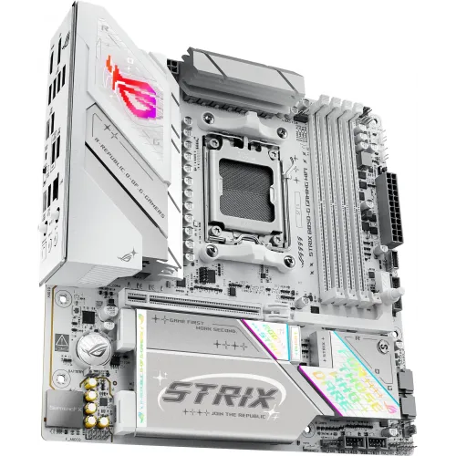 Материнская плата Asus ROG STRIX B850-G GAMING WIFI Socket AM5 AMD B850 4xDDR5 mATX AC`97 8ch(7.1) 2.5Gg RAID+HDMI+DP