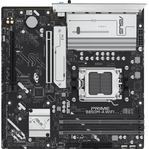 Материнская плата Asus PRIME B850M-A WIFI Socket AM5 AMD B850 4xDDR5 mATX AC`97 8ch(7.1) 2.5Gg RAID+VGA+HDMI+DP