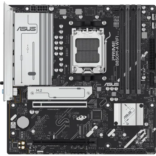 Материнская плата Asus PRIME B850M-A WIFI Socket AM5 AMD B850 4xDDR5 mATX AC`97 8ch(7.1) 2.5Gg RAID+VGA+HDMI+DP