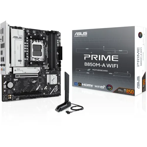 Материнская плата Asus PRIME B850M-A WIFI Socket AM5 AMD B850 4xDDR5 mATX AC`97 8ch(7.1) 2.5Gg RAID+VGA+HDMI+DP