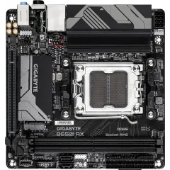 Материнская плата Gigabyte B650I AX Socket AM5 AMD B650 2xDDR5 mini-ITX AC`97 8ch(7.1) 2.5Gg RAID+HDMI+DP