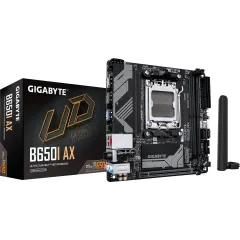Материнская плата Gigabyte B650I AX Socket AM5 AMD B650 2xDDR5 mini-ITX AC`97 8ch(7.1) 2.5Gg RAID+HDMI+DP