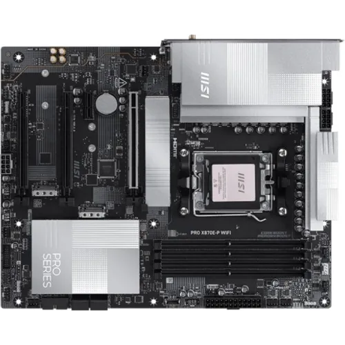 Материнская плата MSI PRO X870E-P WIFI Socket AM5 AMD X870E 4xDDR5 ATX AC`97 8ch(7.1) 5Gigabit RAID+HDMI