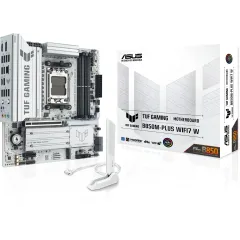 Материнская плата Asus TUF GAMING B850M-PLUS WIFI7 W Socket AM5 AMD B850 4xDDR5 mATX AC`97 8ch(7.1) 2.5Gg RAID+HDMI+DP