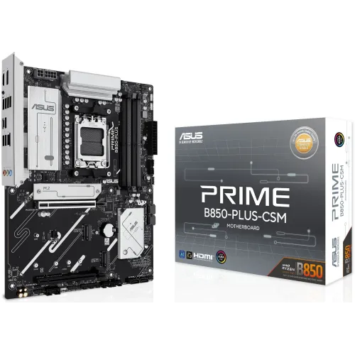 Материнская плата Asus PRIME B850-PLUS-CSM Socket AM5 AMD B850 4xDDR5 ATX AC`97 8ch(7.1) 2.5Gg RAID+HDMI+DP