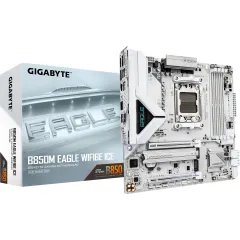 Материнская плата Gigabyte B850M EAGLE WIFI6E ICE Socket AM5 AMD B850 4xDDR5 mATX AC`97 8ch(7.1) 2.5Gg RAID+HDMI+DP