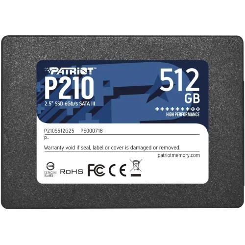 Накопитель SSD Patriot SATA-III 512GB P210S512G25 P210 2.5"