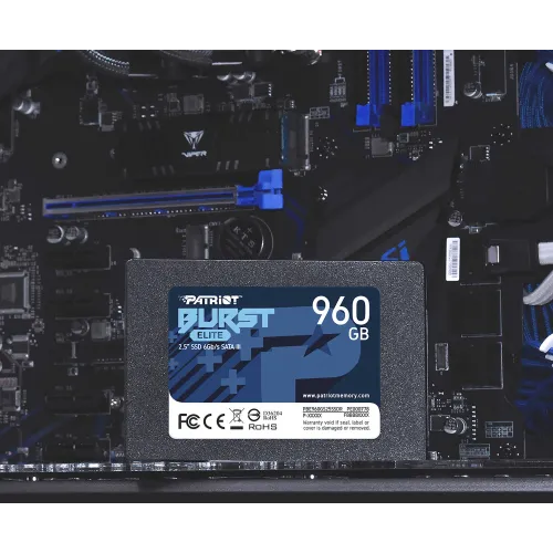 Накопитель SSD Patriot SATA-III 960GB PBE960GS25SSDR Burst Elite 2.5"