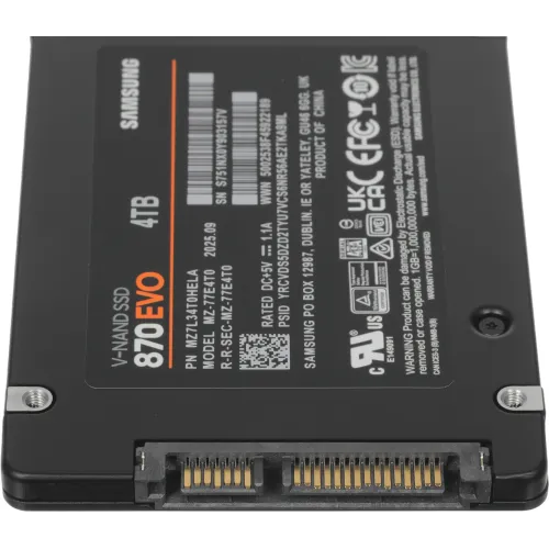 Накопитель SSD Samsung SATA-III 4TB MZ-77E4T0BW 870 EVO 2.5"