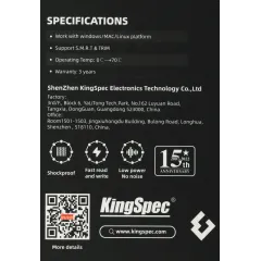 Накопитель SSD Kingspec SATA-III 512GB P3-512 2.5"