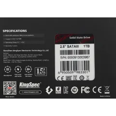 Накопитель SSD Kingspec SATA-III 1TB P3-1TB 2.5"