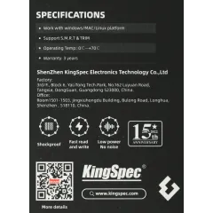Накопитель SSD Kingspec SATA-III 2TB P3-2TB 2.5"