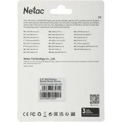 Накопитель SSD Netac SATA-III 480GB NT01SA500-480-S3X SA500 2.5"