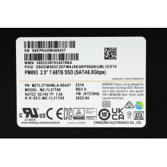 Накопитель SSD Samsung SATA-III 7.68TB MZ7L37T6HBLA-00A07 PM893 2.5" 1 DWPD OEM