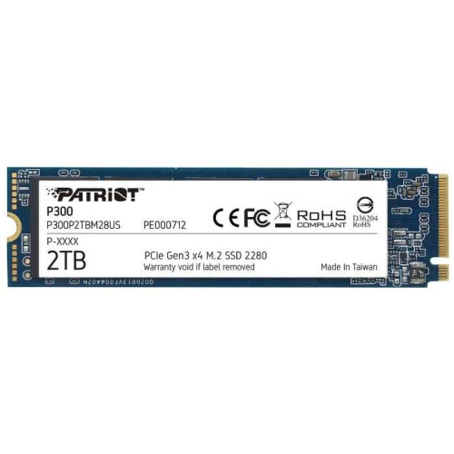 Накопитель SSD Patriot PCIe 3.0 x4 2TB P300P2TBM28 P300 M.2 2280