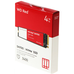 Накопитель SSD WD Original PCIe 3.0 x4 4TB WDS400T1R0C Red SN700 M.2 2280