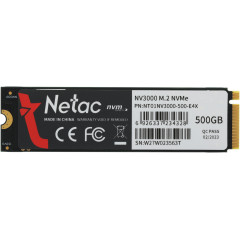 Накопитель SSD Netac PCIe 3.0 x4 500GB NT01NV3000-500-E4X NV3000 M.2 2280