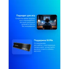 Накопитель SSD A-Data PCIe 4.0 x4 1TB SLEG-900-1TCS Legend 900 M.2 2280