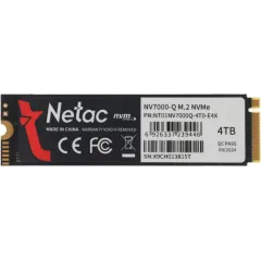 Накопитель SSD Netac PCIe 4.0 x4 4TB NT01NV7000Q-4T0-E4X NV7000Q M.2 2280