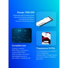 Накопитель SSD Kingston PCIe 4.0 x4 2TB SNV3S/2000G NV3 M.2 2280