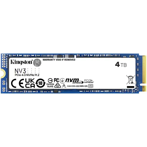 Накопитель SSD Kingston PCIe 4.0 x4 4TB SNV3S/4000G NV3 M.2 2280