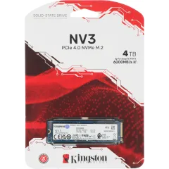 Накопитель SSD Kingston PCIe 4.0 x4 4TB SNV3S/4000G NV3 M.2 2280