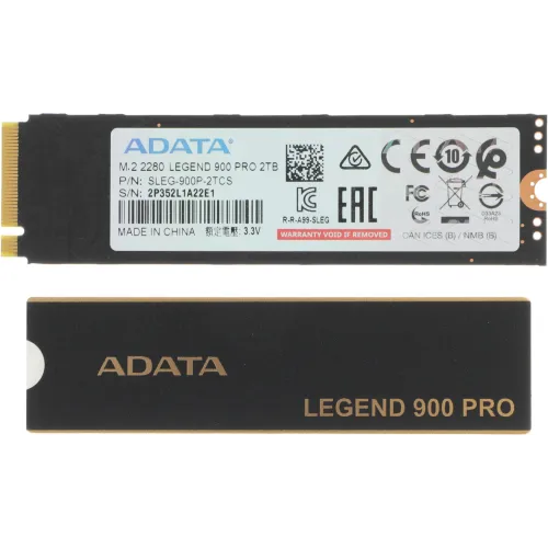 Накопитель SSD A-Data PCIe 4.0 x4 2TB SLEG-900P-2TCS Legend 900 Pro M.2 2280