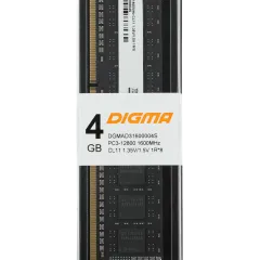 Память DDR3 4GB 1600MHz Digma DGMAD31600004S RTL PC3-12800 CL11 DIMM 240-pin 1.35В single rank Ret