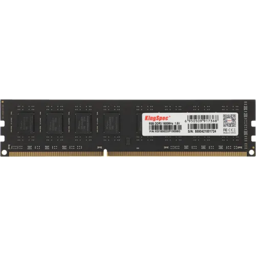 Память DDR3 8GB 1600MHz Kingspec KS1600D3P15008G RTL PC3-12800 CL11 DIMM 240-pin 1.5В dual rank Ret