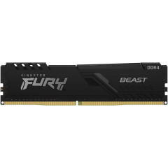 Память DDR4 32Gb 3200MHz Kingston KF432C16BB/32 Fury Beast Black RTL Gaming PC4-25600 CL16 DIMM 288-pin 1.35В dual rank с радиатором Ret