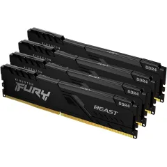 Память DDR4 4x16Gb 3600MHz Kingston KF436C18BBK4/64 Fury Beast Black RTL Gaming PC4-28800 CL18 DIMM 288-pin 1.35В single rank с радиатором Ret