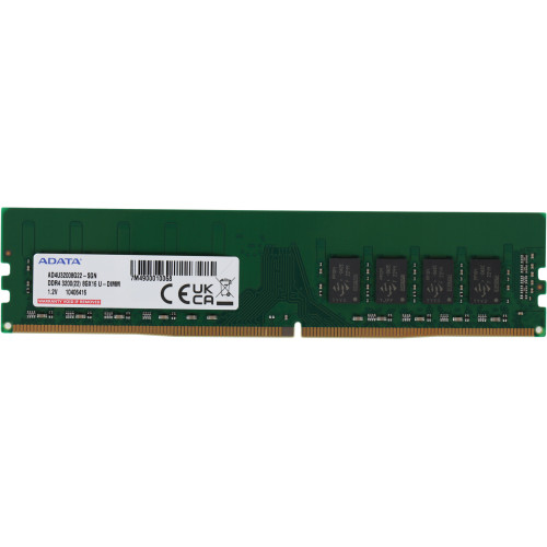 Память DDR4 8Gb 3200MHz A-Data AD4U32008G22-SGN RTL PC4-25600 CL22 DIMM 288-pin 1.2В single rank Ret