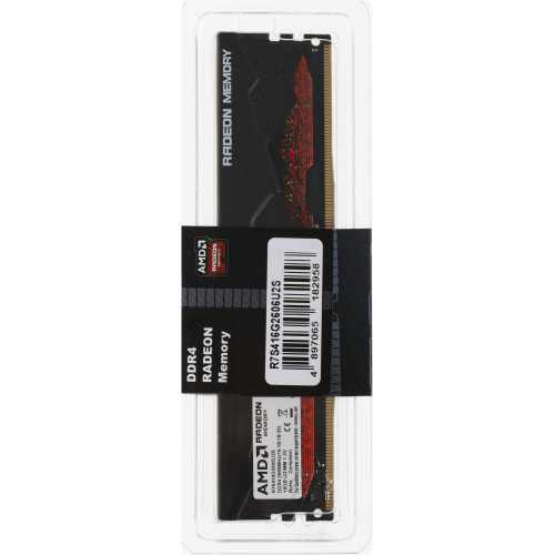 Память DDR4 16Gb 2666MHz AMD R7S416G2606U2S Radeon R7 Performance Series RTL PC4-21300 CL16 DIMM 288-pin 1.2В с радиатором Ret