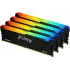 Память DDR4 4x8GB 3200MHz Kingston KF432C16BB2AK4/32 Fury Beast RGB RTL Gaming PC4-25600 CL16 DIMM 288-pin 1.35В dual rank с радиатором Ret