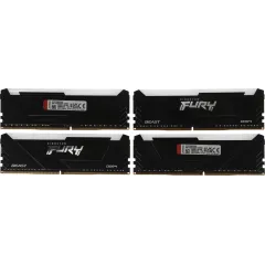 Память DDR4 4x8GB 3200MHz Kingston KF432C16BB2AK4/32 Fury Beast RGB RTL Gaming PC4-25600 CL16 DIMM 288-pin 1.35В dual rank с радиатором Ret
