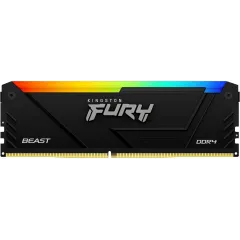 Память DDR4 8GB 3600MHz Kingston KF436C17BB2A/8 Fury Beast RGB RTL Gaming PC4-28800 CL17 DIMM 288-pin 1.35В single rank с радиатором Ret