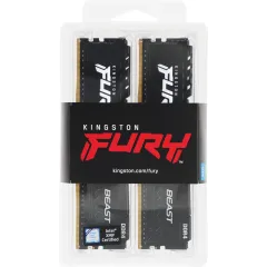 Память DDR4 4x8GB 3600MHz Kingston KF436C17BBK4/32 Fury Beast Black RTL Gaming PC4-28800 CL17 DIMM 288-pin 1.35В kit single rank с радиатором Ret