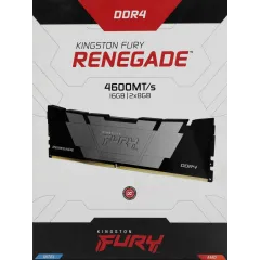 Память DDR4 2x8GB 4600МГц Kingston KF446C19RB2K2/16 Fury Renegade Black RTL Gaming PC4-36800 CL19 DIMM 288-pin 1.5В kit dual rank с радиатором Ret
