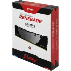 Память DDR4 4x32GB 3200MHz Kingston KF432C16RB2K4/128 Fury Renegade Black RTL Gaming PC4-25600 CL16 DIMM 288-pin 1.35В kit dual rank с радиатором Ret