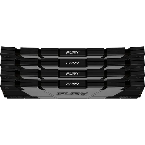 Память DDR4 4x16GB 3200MHz Kingston KF432C16RB12K4/64 Fury Renegade Black RTL Gaming PC4-25600 CL16 DIMM 288-pin 1.35В dual rank с радиатором Ret